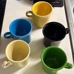 Fiesta Vibrant Mug Collection - Yellow, Blue, Black, Cream, Green